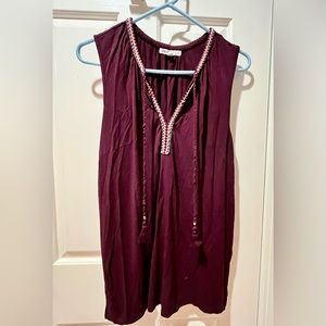 Sleeveless tunic shirt, size XL